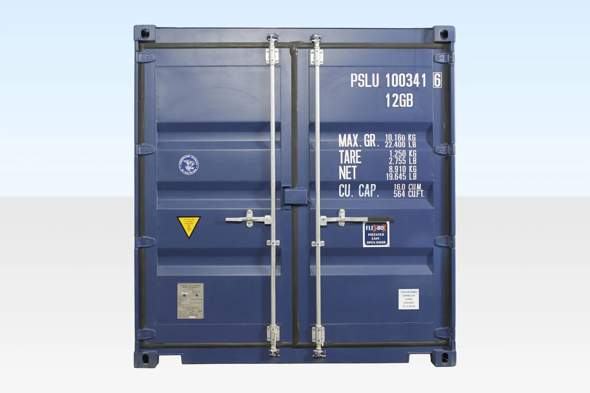 10Ft X 8Ft Shipping Container (One trip) - Blue - Image 5