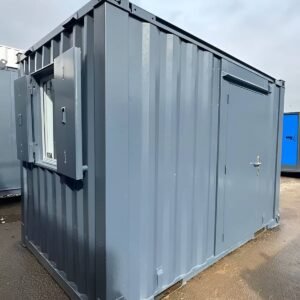10ft x 8ft Portable Shipping Container Office – Anti-Vandal Steel Building