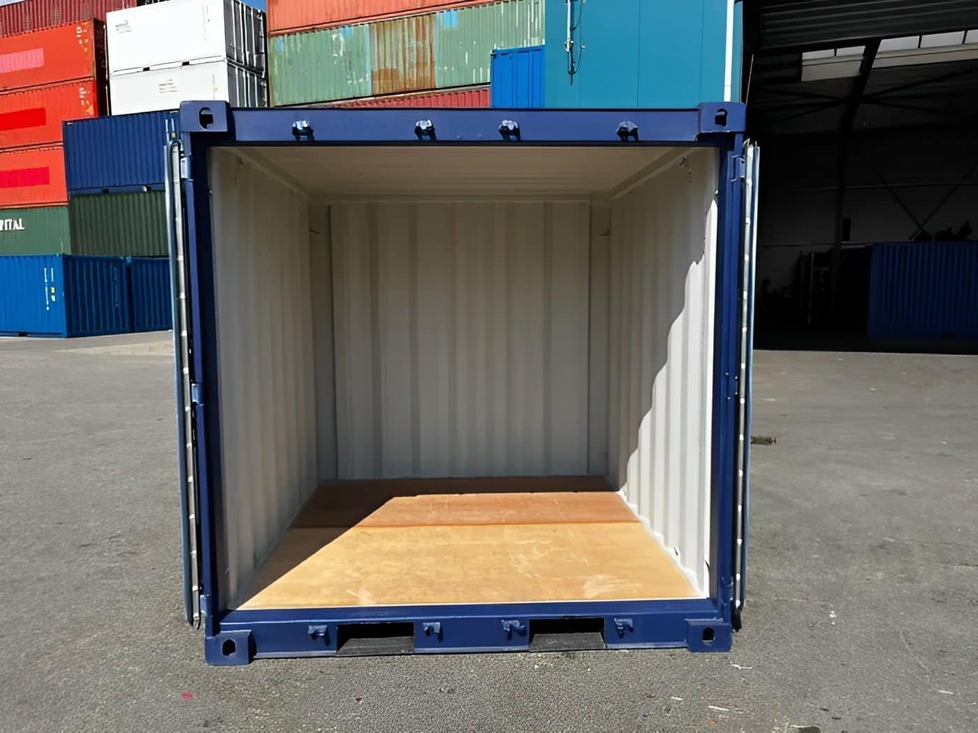 10ft Blue One Trip Shipping Container for Sale – ISO Certified - Image 5
