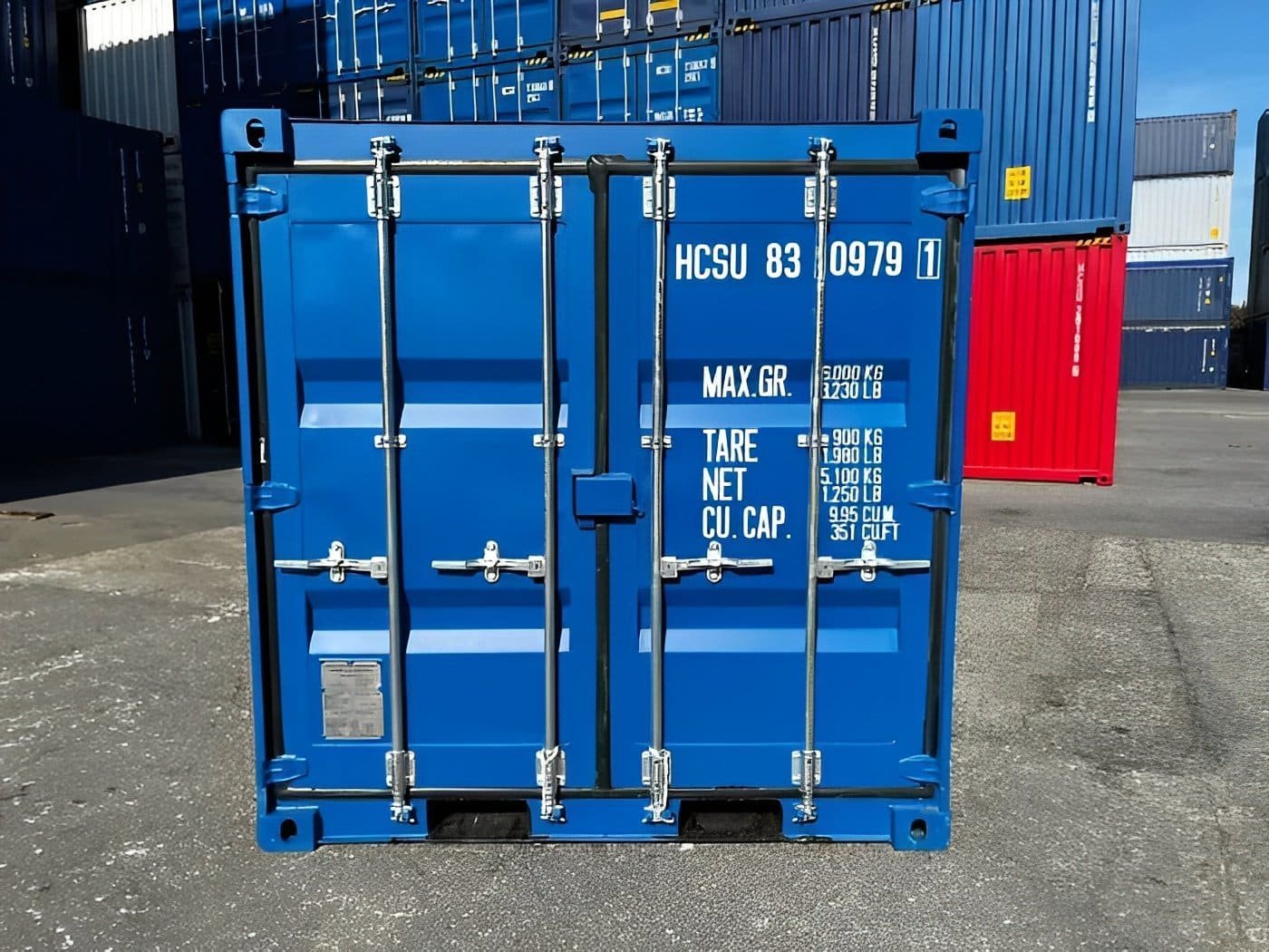 10ft Blue One Trip Shipping Container for Sale – ISO Certified - Image 6