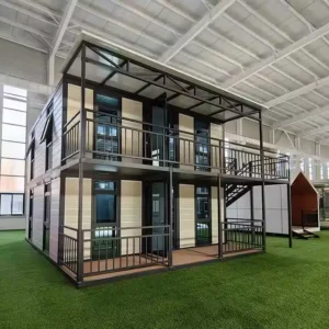 4 Bedroom 2 Story Luxury Modular Container Home Villa – Fully Furnished Prefabricated Portable House with Balcony