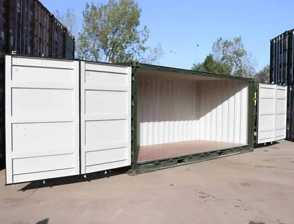 Used 20ft Open Side Shipping Container – Full Side Access Steel Storage Unit - Image 2