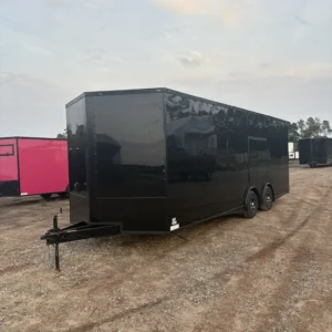 8.5x24TA Coast to Coast Black Blackout Race Trailer for Sale
