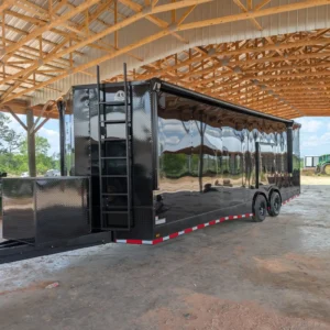 8.5x28TA3 Coast to Coast Black Blackout Race Trailer for Sale