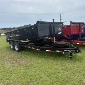 7x16TA2 Panther Cargo Dump Trailer Black