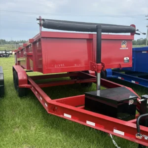 7x16TA2 Panther Cargo Dump Trailer Red
