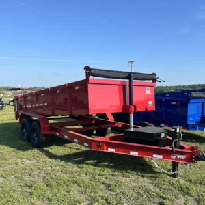 7x16TA2 Titan Pro Series Dump Trailer Red
