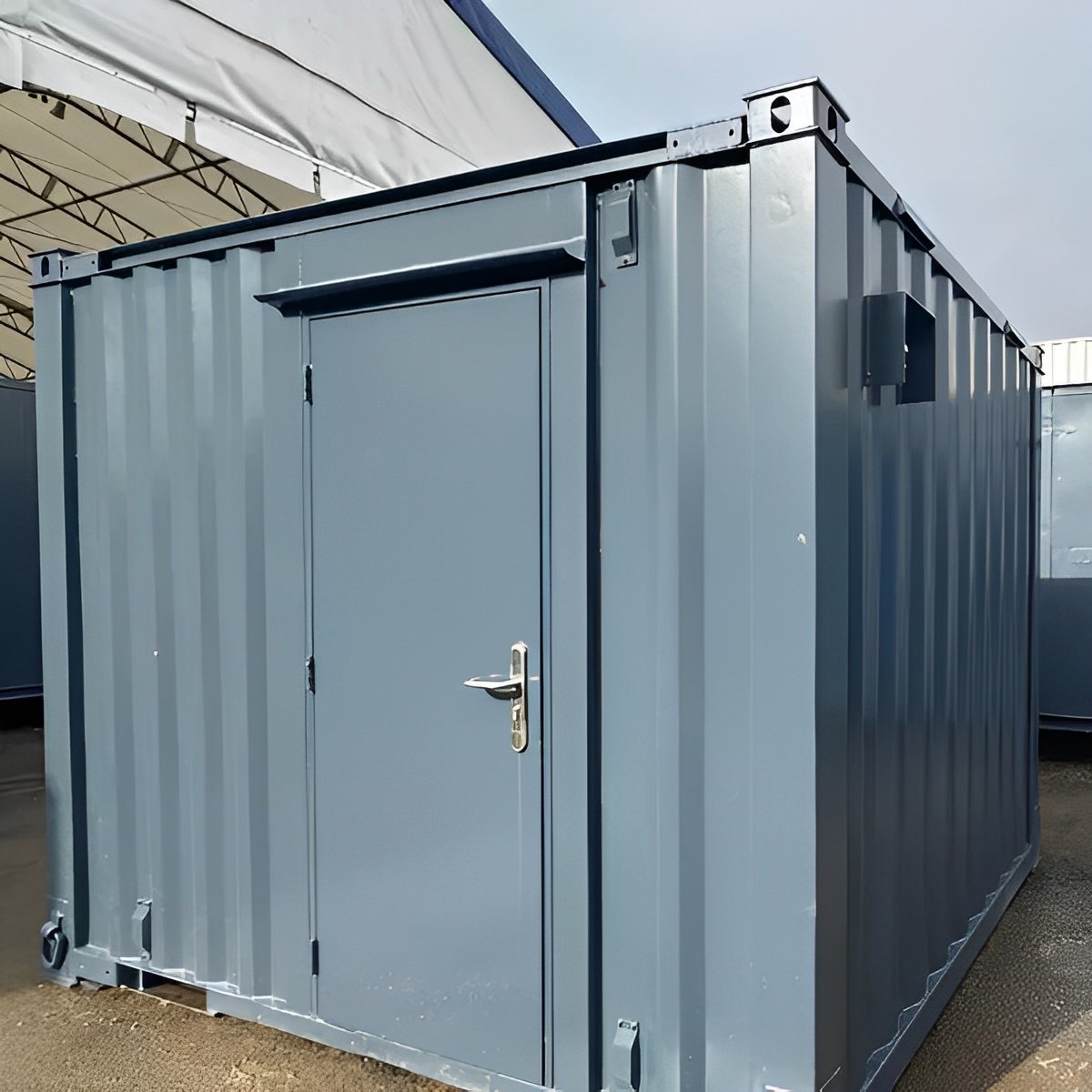 10ft x 8ft Portable Shipping Container Office – Anti-Vandal Steel Office Building - Image 2