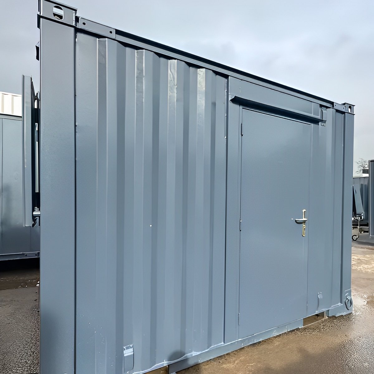 10ft x 8ft Portable Shipping Container Office – Anti-Vandal Steel Office Building - Image 7