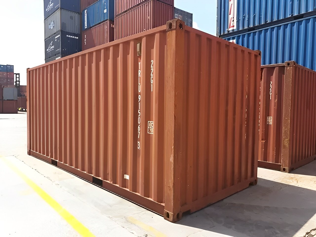 20ft Used Shipping Container - Wind & Watertight Corten Steel Storage Container - Image 3